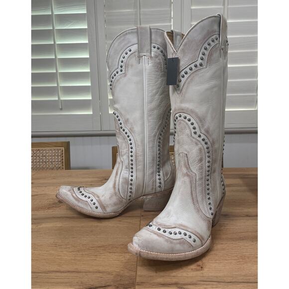 Idyllwind Sinner Western Boots White Full-Grain Leather Size 10 Lightly Worn - Picture 4 of 16